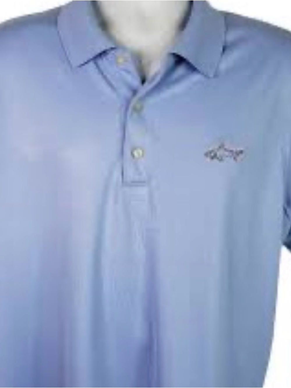Greg Norman Shark Golf Polo Size XL
100% Polyester blue shirt